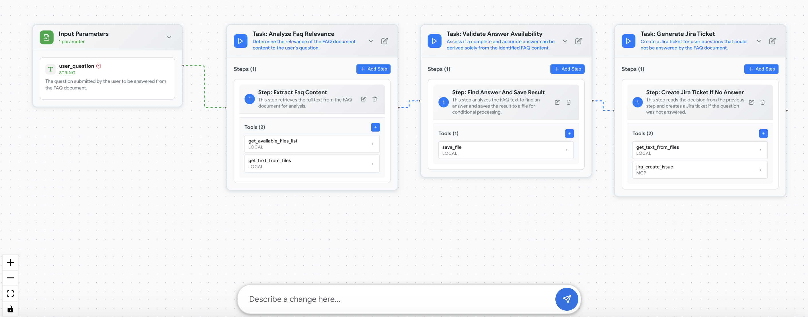 Aigenzey Visual Workflow Interface